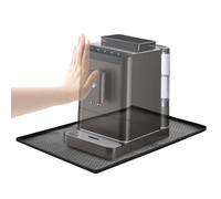 Tapvai Tapis pour Machine à Café en Silicone 48x30cm - Anti-débordement | Plateau Machine A Cafe, Imperméable et Antidérapant, Compatible avec De'Longhi/Philips