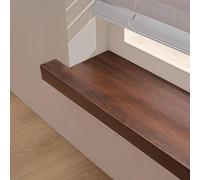 Taqargzy Plaque de protection pour rebord de baie vitrée, protection de rebord de fenêtre, panneau de fibres de bois, finition de rebord de fenêtre de maison, pour dortoir, hôtel, bureau (89,9 x 30 cm