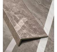 Taqargzy Protection de rebord de fenêtre de style marbre gris foncé, plaque décorative pour salle de bain/cuisine (120 x 20,1 cm)