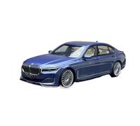 TAQCGH Mini modèle de voiture en alliage de métal moulé sous pression à l'échelle 1:18 pour BMW 745i Alpina B7 2022 Véhicules simulés ornements véhicules automobiles