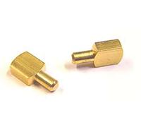 Taquet à tige lisse 6mm laiton poli boîte de 100 - 9010BS00