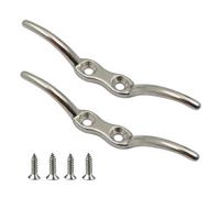 Taquet d'amarrage pour mât de drapeau,2 Pièces en Acier Inoxydable, Accessoires Nautiques - Crochet d'attache avec vis | pour Bateau, Kayak, Canoë, Petit Yacht, Lac