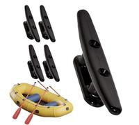 Taquet de bateau - Accessoire de montage de pont résistant à la , ancrages robustes | Raccord noir élégant, collier de serrage compact de 10,2 cm, pince de support d'amarrage fiable
