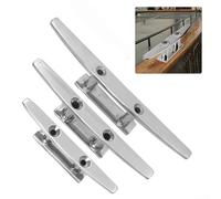 Taquet de corde de quai marin fiable en acier inoxydable 316, conçu pour maintenir les cordes d'amarrage en toute sécurité sur les bateaux et les quais, disponible en tailles 10,2 cm, 12,7 cm et 15,2