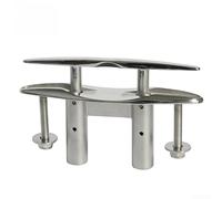 Taquet de corde rétractable en acier inoxydable de 12,7 cm pour kayak | Mécanisme rabattable, profil bas une fois plié, 15,2 cm de long, aspect pont élégant, point d'amarrage sécurisé