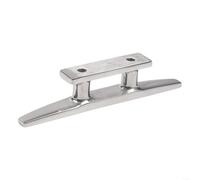 Taquet de quai en acier inoxydable 316 : taquet de corde d'amarrage robuste avec trous pré-percés pour un ancrage sûr sur les ponts et les quais, 10,2 cm