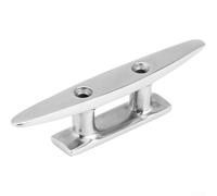 Taquet de quai marin en acier inoxydable 316 de 10,2 cm pour bateau - Matériel de pont - Boulon de câble argenté - Corde d'arrimage robuste - Accessoires d'amarrage