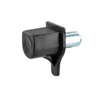 Taquet d'étagère en plastique noir et acier à enfoncer - diamètre 5 mm x20 Interges