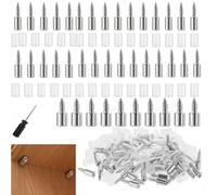 Taquet Etagere,40 Pièces Support Etagere Invisible,Taquets pour Étageres,Cremaillere Etagere,Supports D'étagère Autotaraudeurs pour Armoires de Cuisine,Armoires,Bibliothèques,Refroidisseurs à Vin