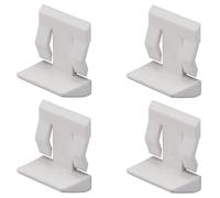 Taquet étagère - Blanc - Lot de 4 - 5mm - Plastique - Support tablette verre