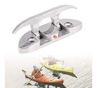 Taquets d'amarrage, Quai d'amarrage en Acier Inoxydable, Taquet Bateau, 12cm Attache de Taquet de Cale de Bateau avec 2 Trous, Taquet d'amarrage Fixation de Corde pour Bateau, Kayak, Marine
