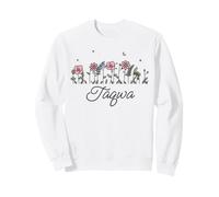 Taqwa Mot Arabe Conscience de Dieu Fleurs Sauvages Cursive Sweatshirt