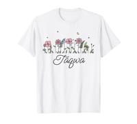Taqwa Mot Arabe Conscience de Dieu Fleurs Sauvages Cursive T-Shirt