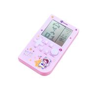 TAQY Console de Jeu Block avec 26 Jeu Couleurs des Macarons Rétro Machine de Jeu de Poche Jeu de Briques Jouet de Puzzle Appareil portatif électronique nostalgique Cadeau pour Enfants (Pink)
