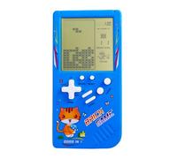 TAQY Modèle de Chat Mignon Bloquer la Console de Jeu 23 Jeux de Briques Mini Machine de Jeu rétro Console de Jeux pour Enfants Cadeaux nostalgiques Jouet de Puzzle Appareil de Jeu Portable (Blue)