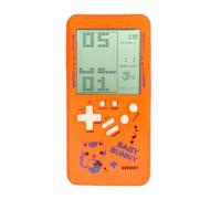 TAQY Modèle de Dessin animé Mignon Console de Jeu en Brique Jeux Multi-Blocs intégrés Machine de Jeu de Poche rétro Jeu électronique pour Enfants Jouets Portables Cadeaux pour Les Enfants (Orange)