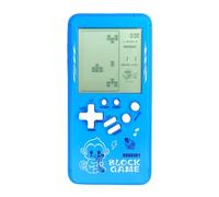TAQY Modèle de Dessin animé Mignon Console de Jeu en Brique Jeux Multi-Blocs intégrés Machine de Jeu de Poche rétro Jeu électronique pour Enfants Jouets Portables Cadeaux pour Les Enfants (Blue)