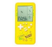 TAQY Modèle de Dessin animé Mignon Console de Jeu en Brique Jeux Multi-Blocs intégrés Machine de Jeu de Poche rétro Jeu électronique pour Enfants Jouets Portables Cadeaux pour Les Enfants (Yellow)