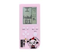 TAQY Panda Dessin Animé Console de Jeu Rétro Cube 26 Jeux de Briques 2574 Niveaux Vitesse/difficulté Réglable Jeu électronique à Main pour Enfants Bataille Cadeaux de Jouets de Puzzle (Spink)