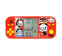 TAQY Panda Dessin Animé Console de Jeu Rétro Cube 26 Jeux de Briques 2574 Niveaux Vitesse/difficulté Réglable Jeu électronique à Main pour Enfants Bataille Cadeaux de Jouets de Puzzle (HRed)