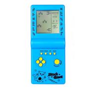 TAQY Rétro Bloquer la Console de Jeu Plusieurs Jeux Niveau/Vitesse réglable Console Portable Jeu de Briques/Courses/Bataille de Chars Jouets électroniques Enfants/Amis/Cadeaux de Vacances (Blue)