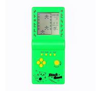 TAQY Rétro Bloquer la Console de Jeu Plusieurs Jeux Niveau/Vitesse réglable Console Portable Jeu de Briques/Courses/Bataille de Chars Jouets électroniques Enfants/Amis/Cadeaux de Vacances (Green)