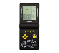 TAQY Rétro Bloquer la Console de Jeu Plusieurs Jeux Niveau/Vitesse réglable Console Portable Jeu de Briques/Courses/Bataille de Chars Jouets électroniques Enfants/Amis/Cadeaux de Vacances (Black)