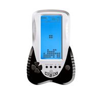 TAQY Rétroéclairage Bleu Bloquer la Console de Jeu 3398 en 1 Rétro Bataille de Chars/Serpent Puzzle de Poche Console de Jouet portative en Brique Cadeaux pour Adolescents/Enfants (Black)