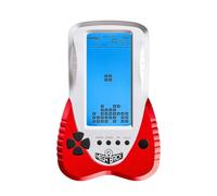 TAQY Rétroéclairage Bleu Bloquer la Console de Jeu 3398 en 1 Rétro Bataille de Chars/Serpent Puzzle de Poche Console de Jouet portative en Brique Cadeaux pour Adolescents/Enfants (Red)