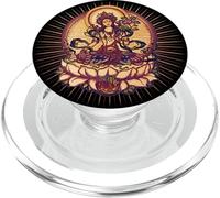 Tara, Bouddhisme tibétain Méditation Lotus Yoga Om PopSockets PopGrip pour MagSafe