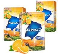 Taragui Yerba Maté Orange: 1,5 kg (3x0,5 kg) + échantillon cadeau (40g)| Boisson énergisante, riche en vitamines et antioxydants, avec caféine!Accélère le métabolisme.
