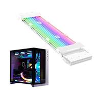 TARAKO Câble d'extension RVB, rallonge de câble ATX | Extension de Fil à Effet Lumineux RGB ATX,Câble d'alimentation synchronisé Kit d'extension de câble en Mode Couleur 24 Broches