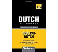 Taranov, A: Dutch Vocabulary For English Speakers - 5000 Wor