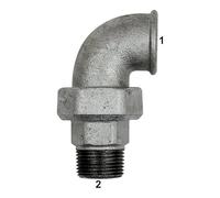 Taraud 97, joint plat, IG/AG, Rp 1 1/4, R 1 1/4, tampon de fonctionnement. -20 °C à 200 °C - Température noire - Résistance au feu.