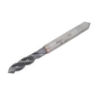 Taraud à rainure hélicoïdale M6 x 1,0 HSS nitrilé pour machine CNC et fraiseuse, rotation à droite avec poussée ascendante pour aluminium, acier inoxydable et plastique, entièrement poncé selon la
