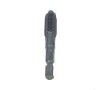 Taraud de machine, tige hexagonale étendue, flûte droite noire haute résistance pour perceuse électrique, filetage de coupe, outil de fabrication de métallurgie (10 mm)