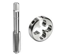 Taraud et Filière M10 x 1 HSS, Kit Filetage Métrique Fin à Droite | Filetage précis pour créer ou réparer des filetages métalliques avec un kit HSS durable pour atelier