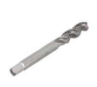 Taraud fileté droit HSS, pour BSW 3/8 16 avec cannelure spirale, parfait pour les opérations de perçage et de taraudage