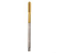 Taraud fileté métrique M8 x 1 25 en acier rapide à revêtement tiré, cannelure droite, longueur de 120 mm, convient pour les applications de taraudage