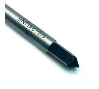 Taraud HSS pour filetage droit 1/4-24 UNF avec longueur totale de 74 mm, convient pour l'entretien, la réparation et la fabrication