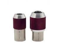 Taraud réglable pour outil d'extraction de douille pour robinets, alésoirs et extracteurs de vis - 2 pièces avec entraînement carré 3/8", compatible avec outils filetés M6-M12 (3-12 mm), rouge