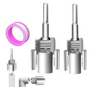 Taraudeuse à Tubes PVC - Outil de Filetage pour Conduits de 20 Millimètres - Coupeur Externe avec Matrices 1/2 et 3/4 Pouces,Pour Raccord Tuyau Eau Arrosage Reparation Domestique Bricolage