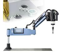 Taraudeuse électrique M3-M16, taraudeuse multidirectionnelle 360°, 8 Pinces, Puissance nominale 600 W, pour la Fabrication de Machines, de moules et Autres Industries.