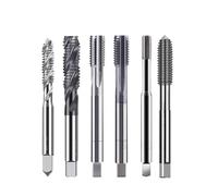 Tarauds autotaraudeurs, Taraud machine refroidissement interne CNC carbure filetage outil aluminium acier métal revêtu(Spiral-bk2055,M8x1.25x90)