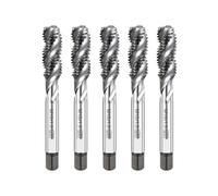 Tarauds autotaraudeurs, Tarauds à vis haute dureté, cannelure droite et hélicoïdale en cobalt, 5 pièces(Spiral Fluted Tap,M6 x 1.0)