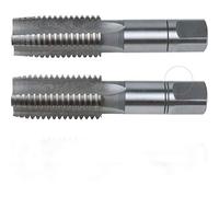 Tarauds Manuels Set 2 Pièces 1' HSS Vor & Mittelscheider Taraud Filetage
