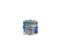 Tivoly Mallette 29 PCS 12 tarauds DIN 352 HSS GUN + 12 Filières HSS + 4 accessoires M3 à M12