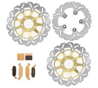 TARAZON Disques de Frein Avant Arrière et Plaquettes pour Suzuki GSF 600 Bandit 2000-2004 SV650S 1999-2002 GSX750F 1998-2002 GSX600F 1998-2002