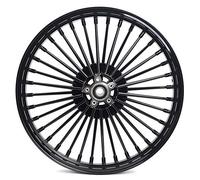 TARAZON Roue avant Noir 21" x 2,15" Jante 36 rayons Single Disc pour Harley Davidson Dyna Softail Touring Sportster 1984-2007