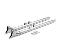 TARAZON Silencieux d'échappement 39" Fishtail pour Harley Davidson Touring Bagger Road King Street Glide 1995-2016 Système d'échappement double